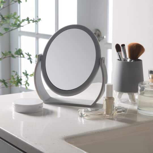 Home Details Swivel 10X Magnification Rubberized Vanity Mirror